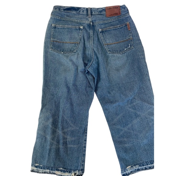Ezra Fitch Cropped Straight Leg Jeans Vintage Wash Size 28 - Picture 3 of 11